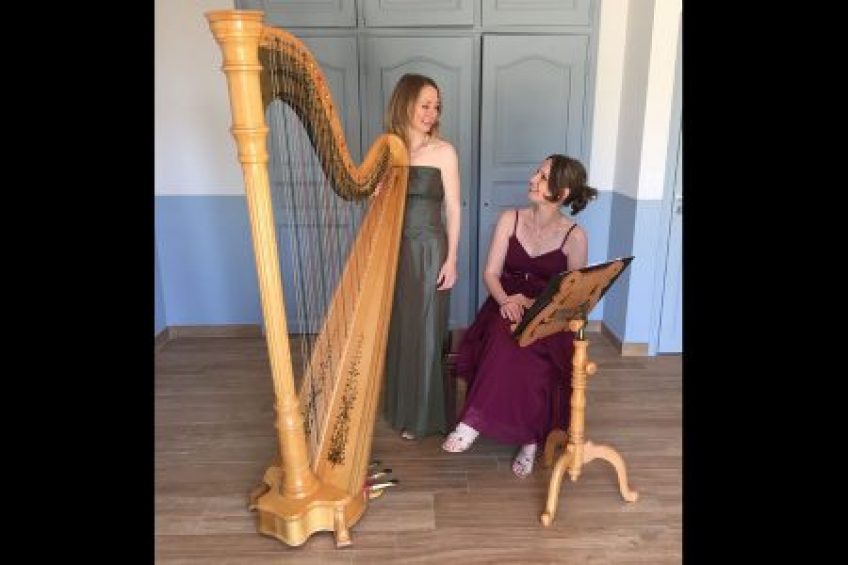 Avec la harpiste américaine Megan Metheney 